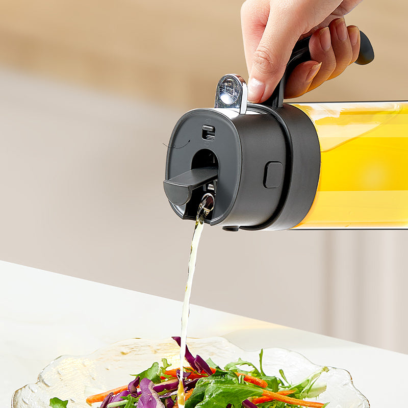 P&M Essentials+ 16oz 2 in 1 Olive Oil Dispenser for Kitchen - Available in Black, Green, and White