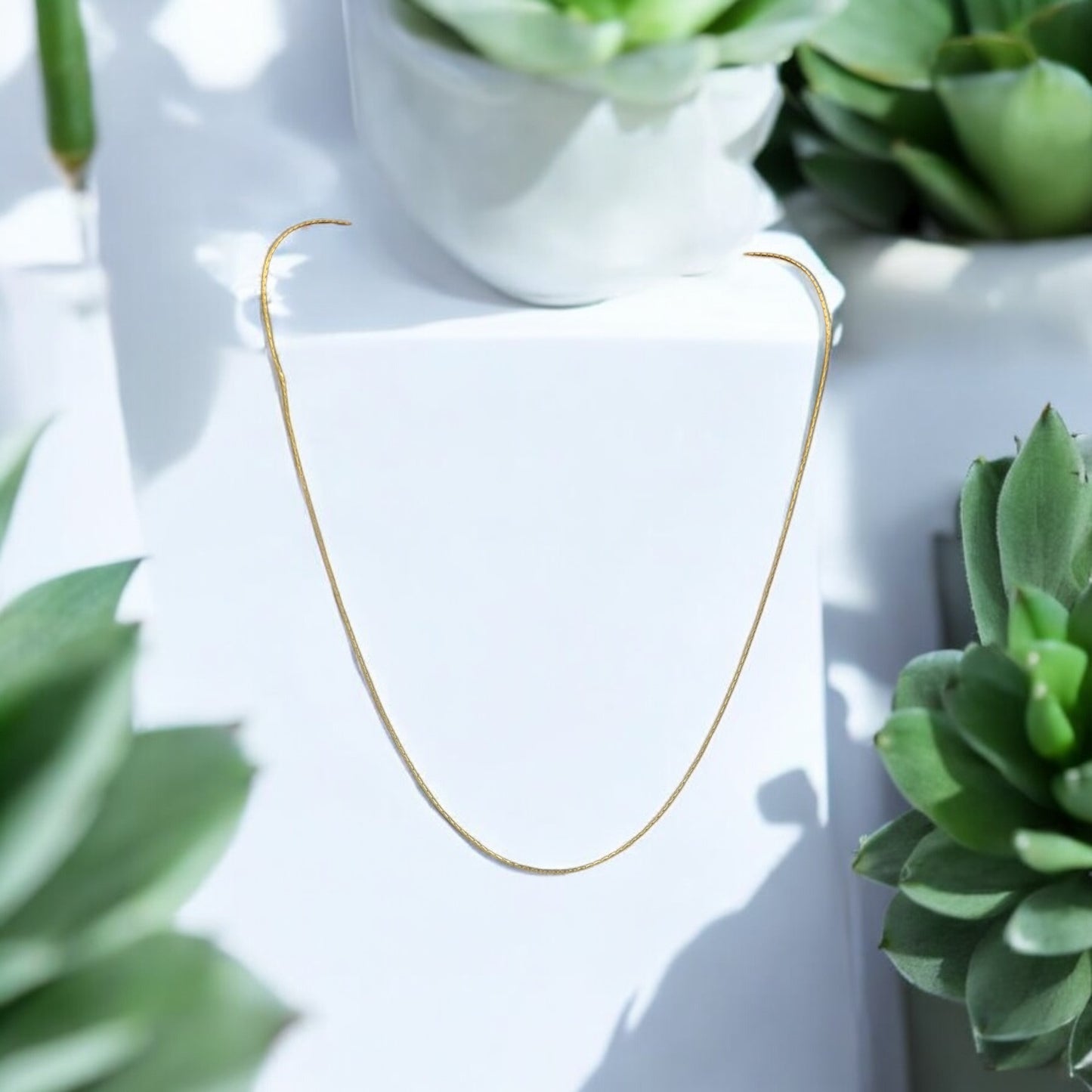 P&M Essentials+ 14K Gold Plated Curb Chain Adjustable Necklace