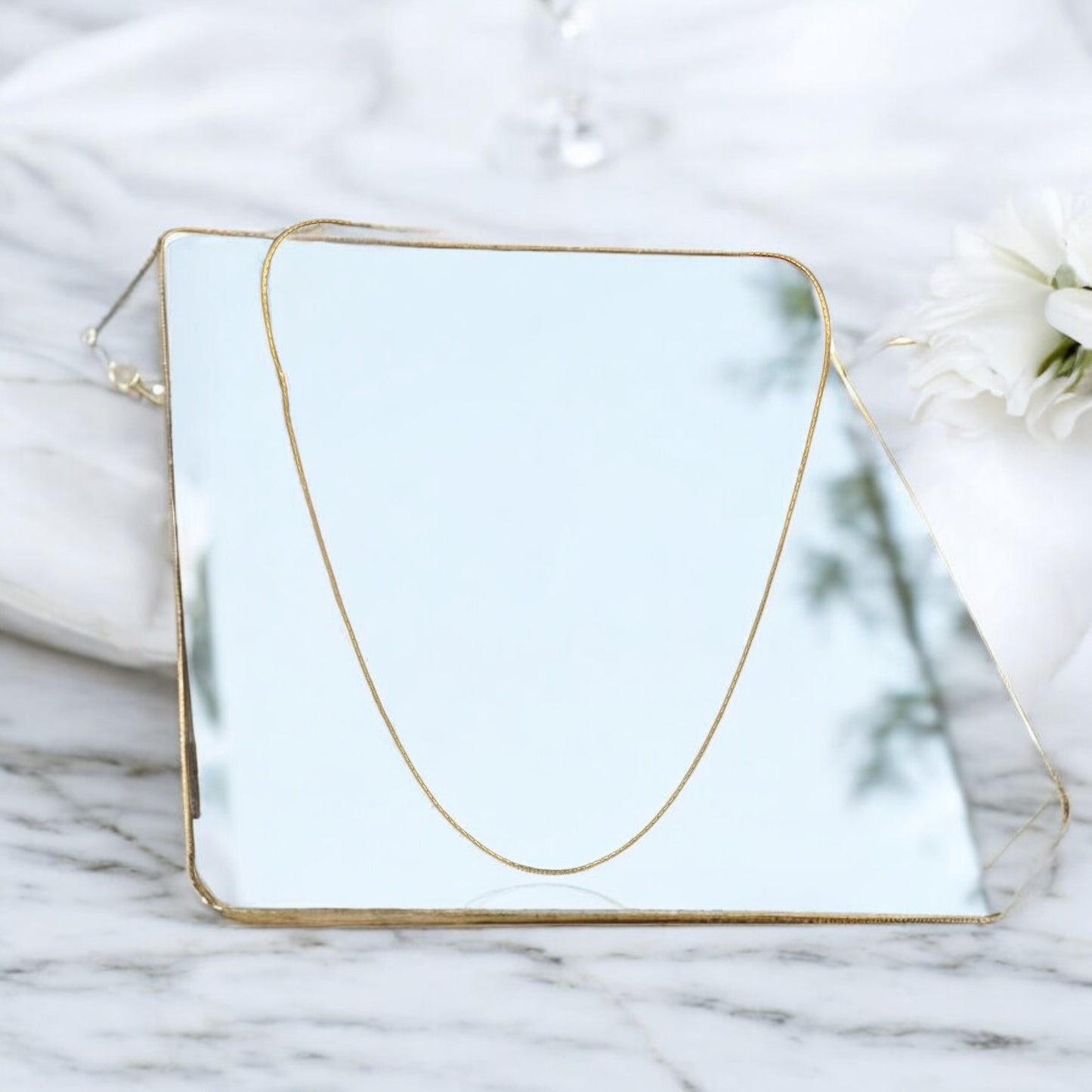 P&M Essentials+ 14K Gold Plated Curb Chain Adjustable Necklace