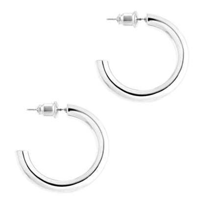 P&M Essentials+ 14K Gold Lightweight Chunky Open Hoops | Gold Hoop Earrings for Women 10mm