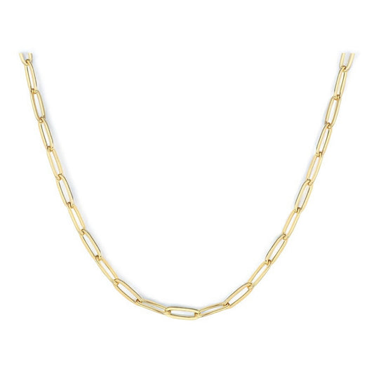 P&M Essentials+ 14K Gold Plated Curb, Paperclip, Box, Sphere Bead, Snake, and Figaro Chain Adjustable Necklace