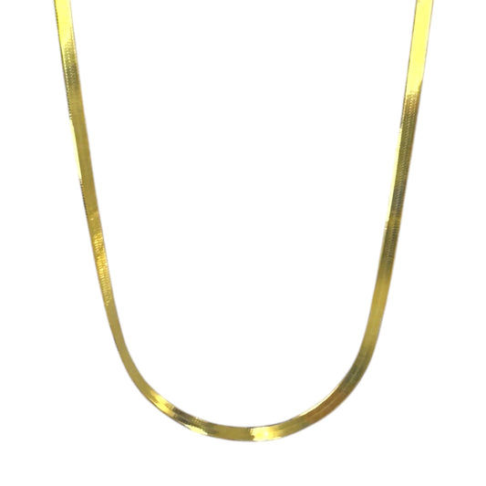 P&M Essentials+ 14K Gold Plated Snake Chain Adjustable Necklace | Sleek and Minimalist Gold Necklace for Women